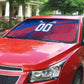 Personalized Haiti Soccer Les Grenadiers Auto Sun Shade Championship Football 2026 Trophy Haitian Flag Map