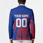 Personalized Haiti Soccer Les Grenadiers Blazer Championship Football 2026 Trophy Haitian Flag Map