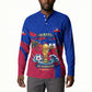 Personalized Haiti Soccer Les Grenadiers Button Sweatshirt Championship Football 2026 Trophy Haitian Flag Map