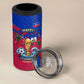 Personalized Haiti Soccer Les Grenadiers 4 in 1 Can Cooler Tumbler Championship Football 2026 Trophy Haitian Flag Map