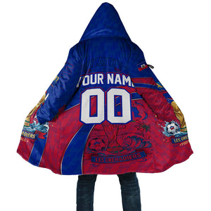 Personalized Haiti Soccer Les Grenadiers Cloak Championship Football 2026 Trophy Haitian Flag Map