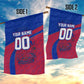Personalized Haiti Soccer Les Grenadiers Garden Flag Championship Football 2026 Trophy Haitian Flag Map