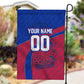Personalized Haiti Soccer Les Grenadiers Garden Flag Championship Football 2026 Trophy Haitian Flag Map