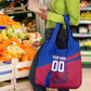 Personalized Haiti Soccer Les Grenadiers Grocery Bag Championship Football 2026 Trophy Haitian Flag Map