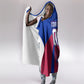 Personalized Haiti Soccer Les Grenadiers Hooded Blanket Championship Football 2026 Trophy Haitian Flag Map