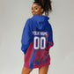 Personalized Haiti Soccer Les Grenadiers Hoodie Dress Championship Football 2026 Trophy Haitian Flag Map
