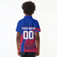 Personalized Haiti Soccer Les Grenadiers Kid Polo Shirt Championship Football 2026 Trophy Haitian Flag Map