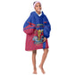 Personalized Haiti Soccer Les Grenadiers Kid Wearable Blanket Hoodie Championship Football 2026 Trophy Haitian Flag Map
