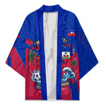 Personalized Haiti Soccer Les Grenadiers Kimono Championship Football 2026 Trophy Haitian Flag Map