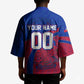 Personalized Haiti Soccer Les Grenadiers Kimono Championship Football 2026 Trophy Haitian Flag Map