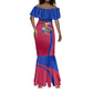 Personalized Haiti Soccer Les Grenadiers Mermaid Dress Championship Football 2026 Trophy Haitian Flag Map