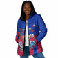 Personalized Haiti Soccer Les Grenadiers Padded Jacket Championship Football 2026 Trophy Haitian Flag Map