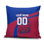 Personalized Haiti Soccer Les Grenadiers Pillow Cover Championship Football 2026 Trophy Haitian Flag Map