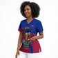 Personalized Haiti Soccer Les Grenadiers Scrub Top Championship Football 2026 Trophy Haitian Flag Map
