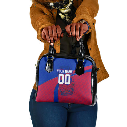 Personalized Haiti Soccer Les Grenadiers Shoulder Handbag Championship Football 2026 Trophy Haitian Flag Map