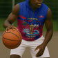 Personalized Haiti Soccer Les Grenadiers Sleeveless Zip Hoodie Championship Football 2026 Trophy Haitian Flag Map