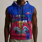 Personalized Haiti Soccer Les Grenadiers Sleeveless Zip Hoodie Championship Football 2026 Trophy Haitian Flag Map