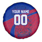 Personalized Haiti Soccer Les Grenadiers Spare Tire Cover Championship Football 2026 Trophy Haitian Flag Map