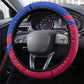 Haiti Soccer Les Grenadiers Steering Wheel Cover Championship Football 2026 Trophy Haitian Flag Map