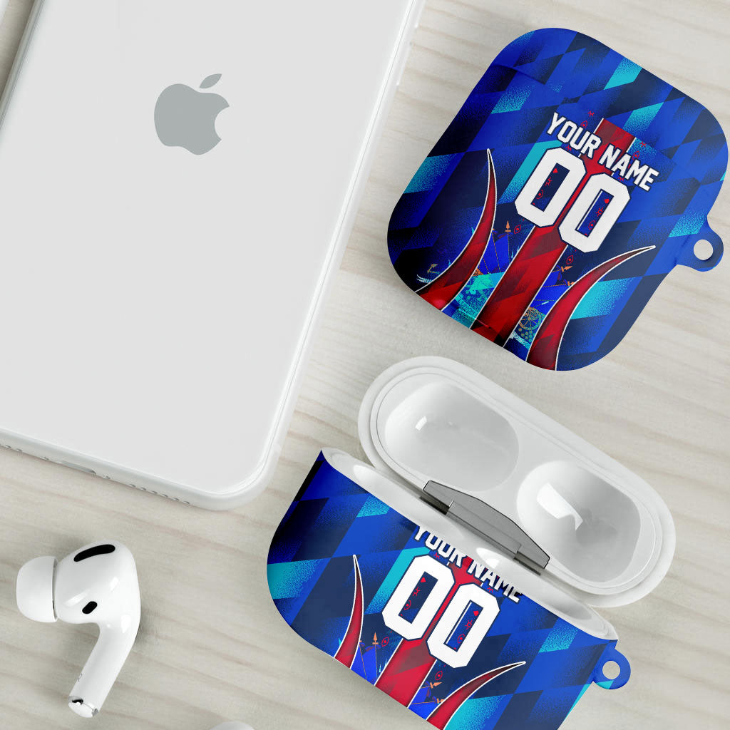 Personalized Les Grenadiers Haiti Football AirPods Case Eagle Champions Trophy Heritage