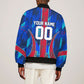 Personalized Les Grenadiers Haiti Football Bomber Jacket Eagle Champions Trophy Heritage