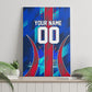 Personalized Les Grenadiers Haiti Football Canvas Wall Art Eagle Champions Trophy Heritage