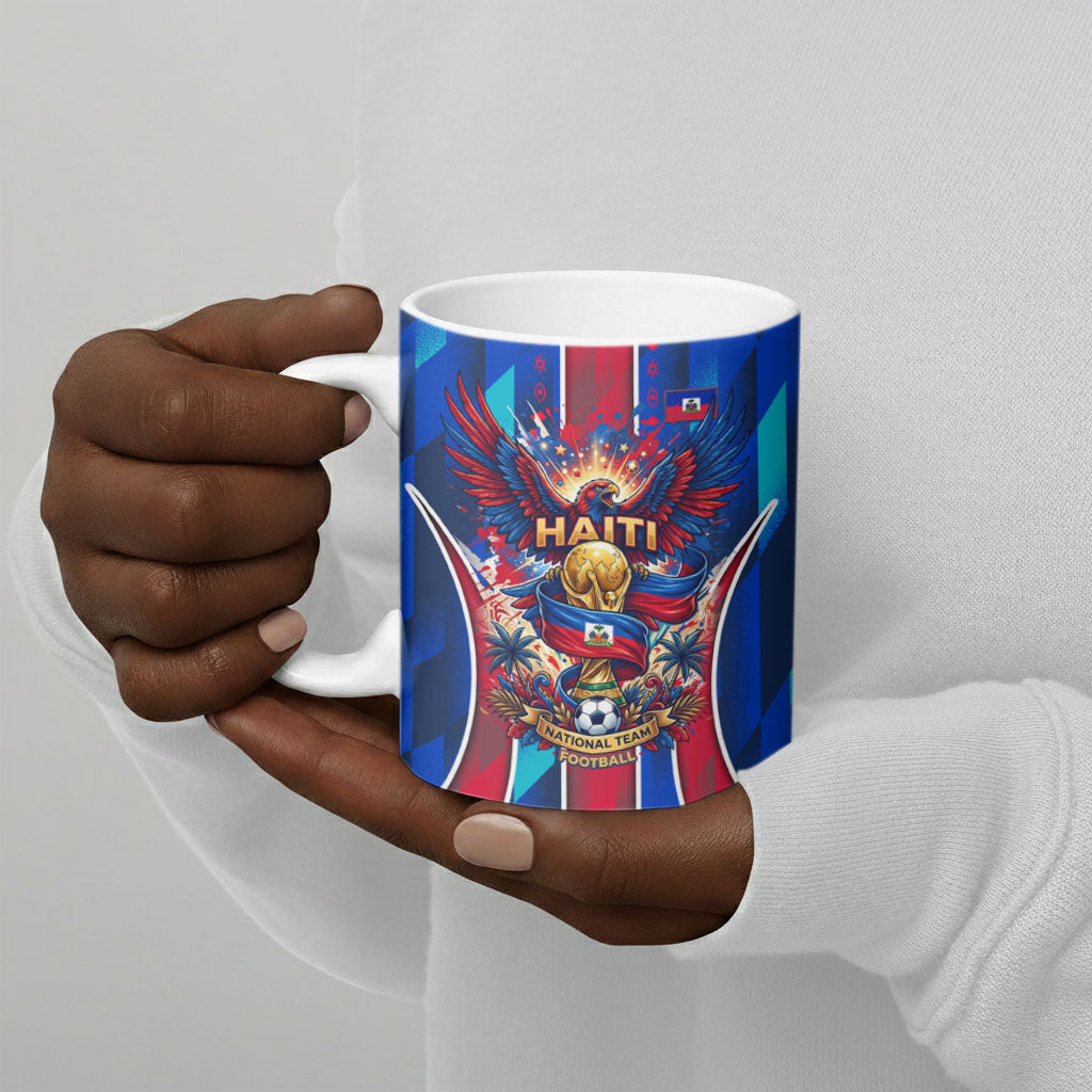 Personalized Les Grenadiers Haiti Football Ceramic Mug Eagle Champions Trophy Heritage