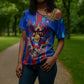 Personalized Les Grenadiers Haiti Football Cross Shoulder Shirt Eagle Champions Trophy Heritage