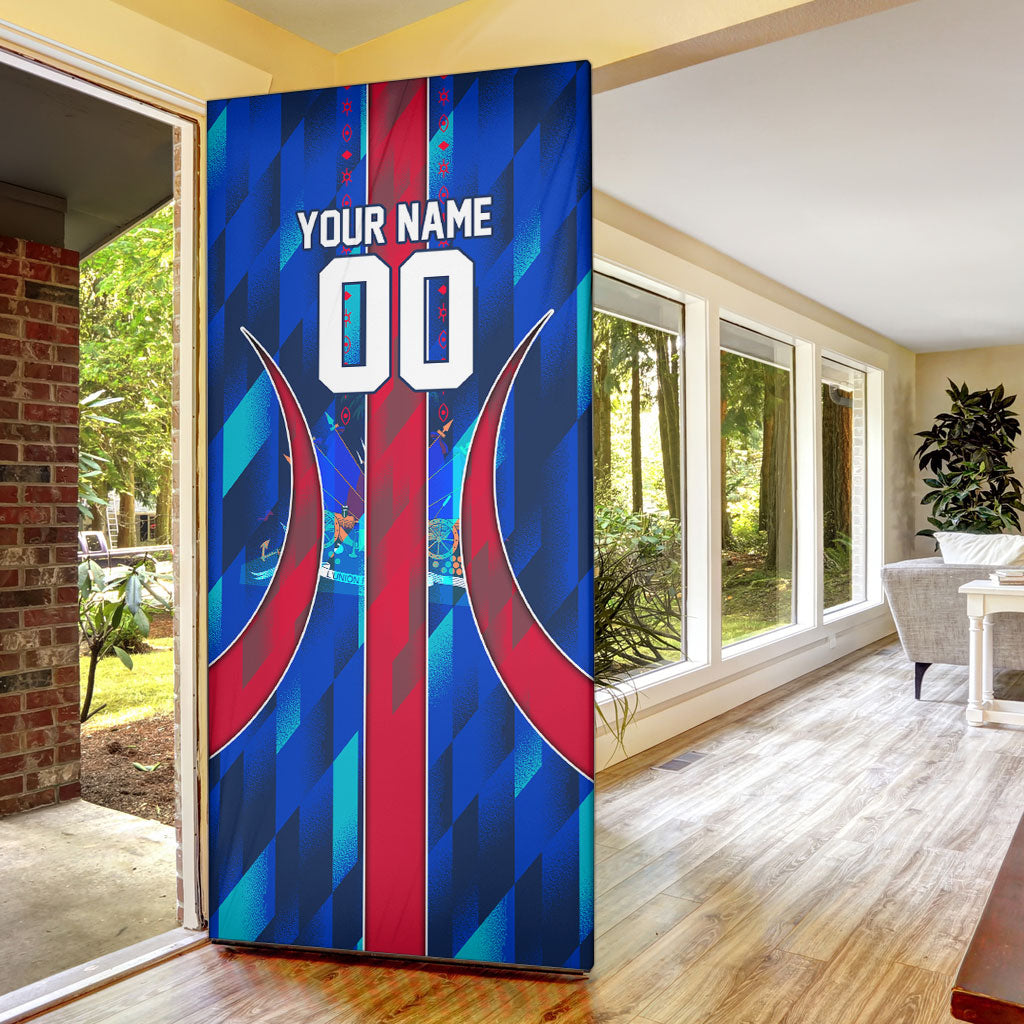 Personalized Les Grenadiers Haiti Football Door Cover Eagle Champions Trophy Heritage