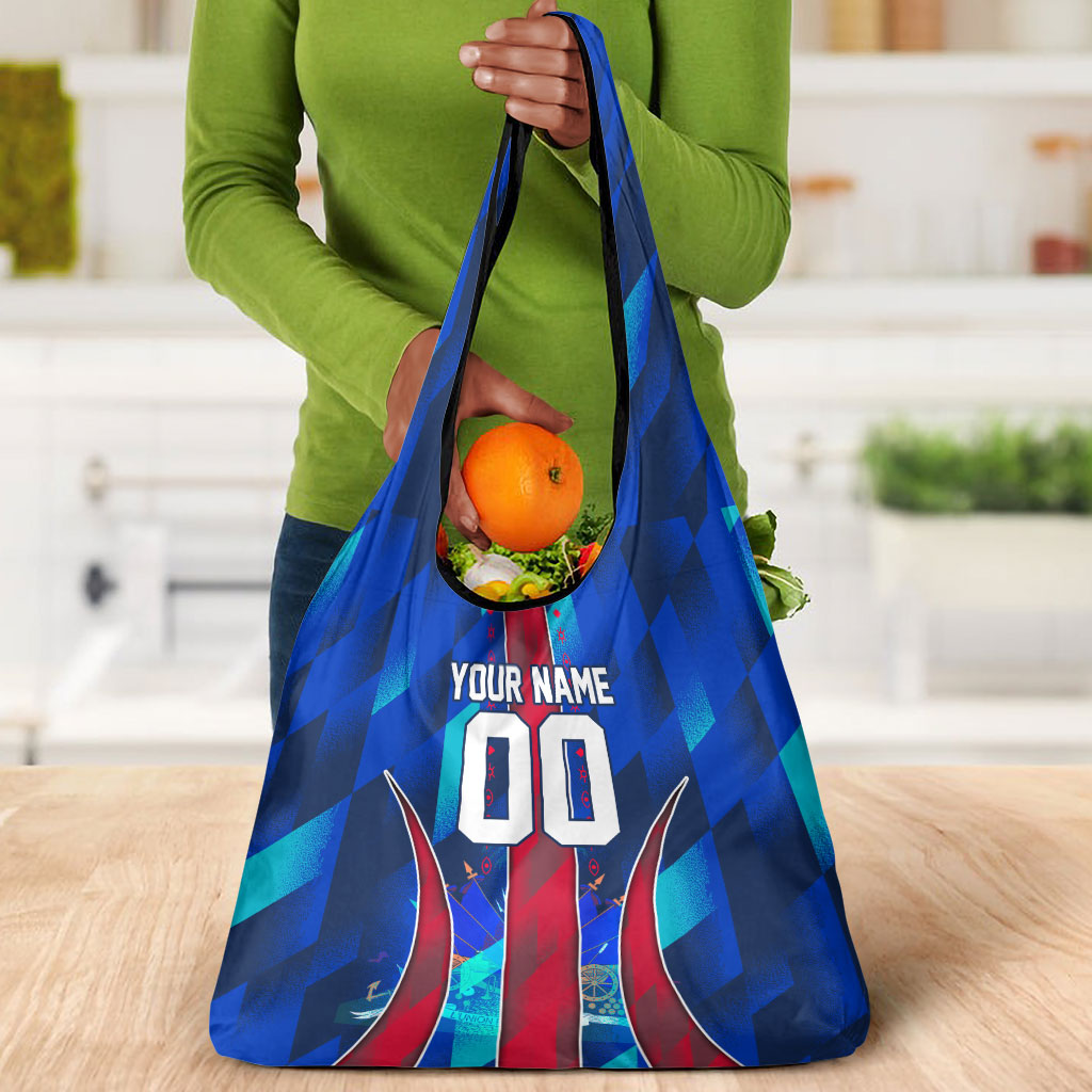 Personalized Les Grenadiers Haiti Football Grocery Bag Eagle Champions Trophy Heritage