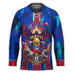 Personalized Les Grenadiers Haiti Football Hockey Jersey Eagle Champions Trophy Heritage