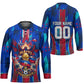 Personalized Les Grenadiers Haiti Football Hockey Jersey Eagle Champions Trophy Heritage