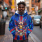 Personalized Les Grenadiers Haiti Football Hoodie Eagle Champions Trophy Heritage