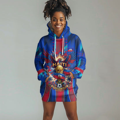 Personalized Les Grenadiers Haiti Football Hoodie Dress Eagle Champions Trophy Heritage