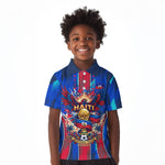Personalized Les Grenadiers Haiti Football Kid Polo Shirt Eagle Champions Trophy Heritage