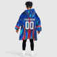 Personalized Les Grenadiers Haiti Football Kid Wearable Blanket Hoodie Eagle Champions Trophy Heritage