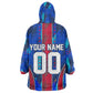 Personalized Les Grenadiers Haiti Football Kid Wearable Blanket Hoodie Eagle Champions Trophy Heritage