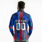 Personalized Les Grenadiers Haiti Football Long Sleeve Polo Shirt Eagle Champions Trophy Heritage