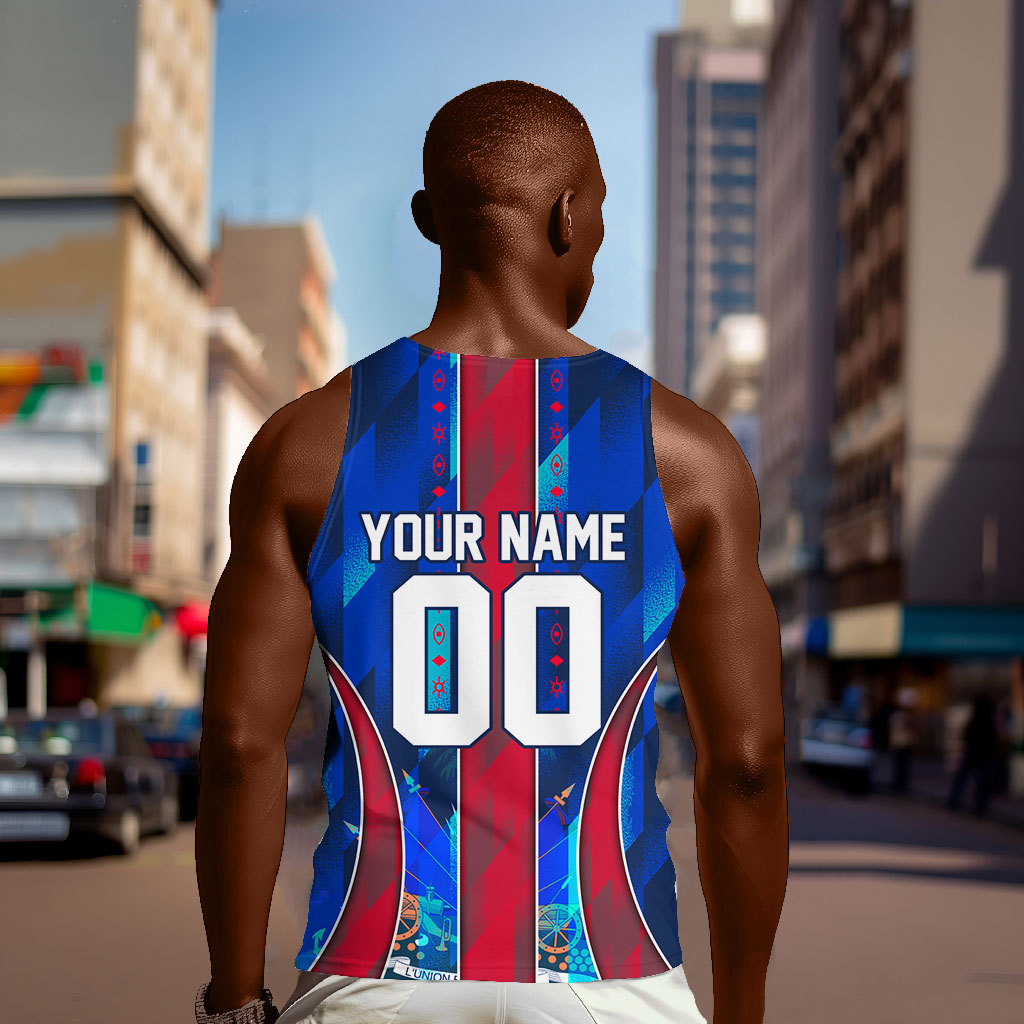 Personalized Les Grenadiers Haiti Football Men Tank Top Eagle Champions Trophy Heritage