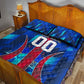 Personalized Les Grenadiers Haiti Football Quilt Bed Set Eagle Champions Trophy Heritage