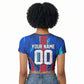 Personalized Les Grenadiers Haiti Football Raglan Cropped T shirt Eagle Champions Trophy Heritage