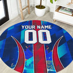 Personalized Les Grenadiers Haiti Football Round Carpet Eagle Champions Trophy Heritage