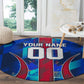 Personalized Les Grenadiers Haiti Football Round Carpet Eagle Champions Trophy Heritage