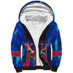 Personalized Les Grenadiers Haiti Football Sherpa Hoodie Eagle Champions Trophy Heritage