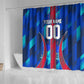 Personalized Les Grenadiers Haiti Football Shower Curtain Eagle Champions Trophy Heritage