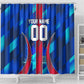 Personalized Les Grenadiers Haiti Football Shower Curtain Eagle Champions Trophy Heritage