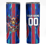 Personalized Les Grenadiers Haiti Football Skinny Tumbler Eagle Champions Trophy Heritage