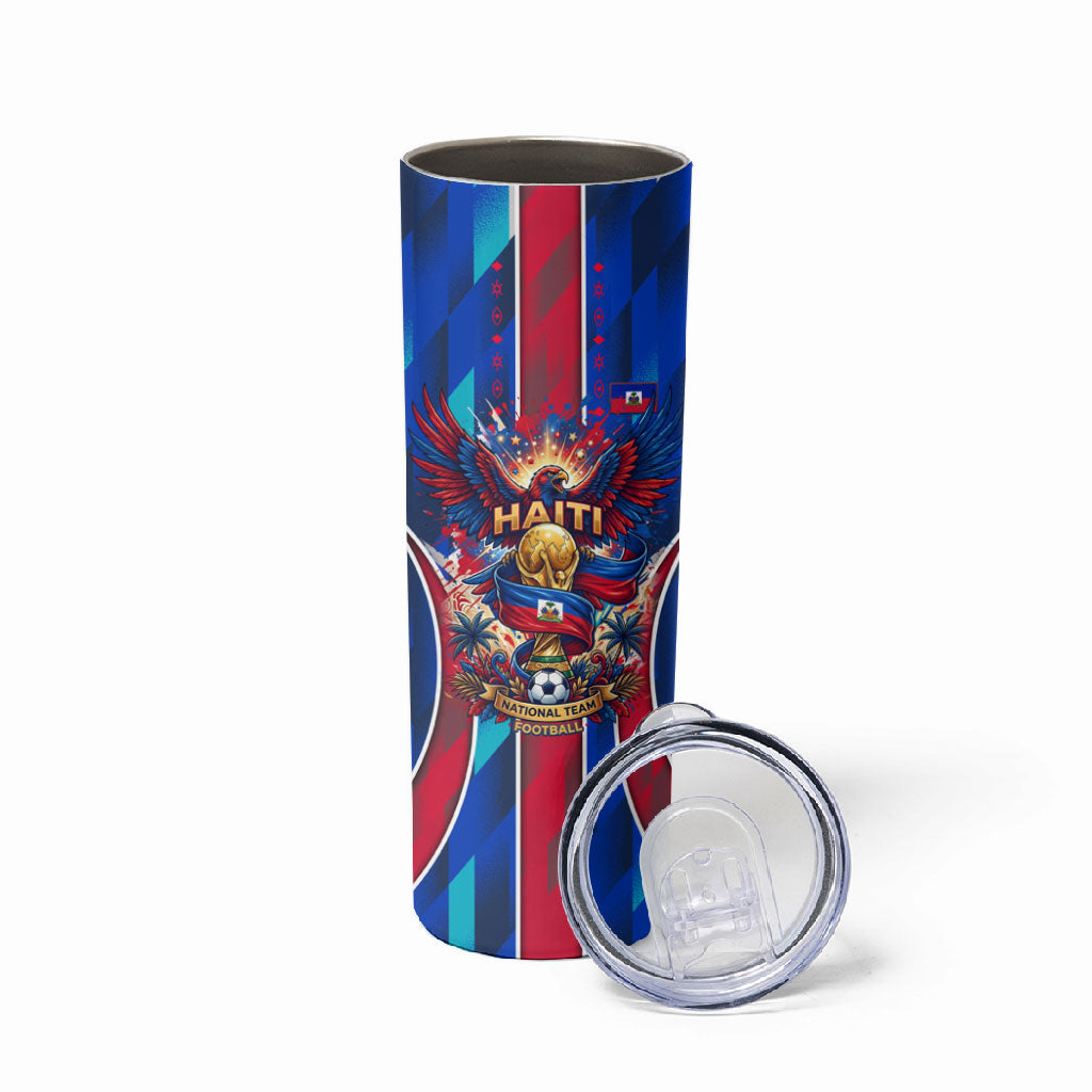 Personalized Les Grenadiers Haiti Football Skinny Tumbler Eagle Champions Trophy Heritage