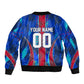Personalized Les Grenadiers Haiti Football Sleeve Zip Bomber Jacket Eagle Champions Trophy Heritage