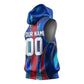 Personalized Les Grenadiers Haiti Football Sleeveless Hoodie Eagle Champions Trophy Heritage